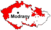 Lage von Modrany