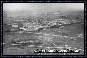 Die vollständig zerstörte Stadt Ypern in Flandern. 27. Juni 1918.