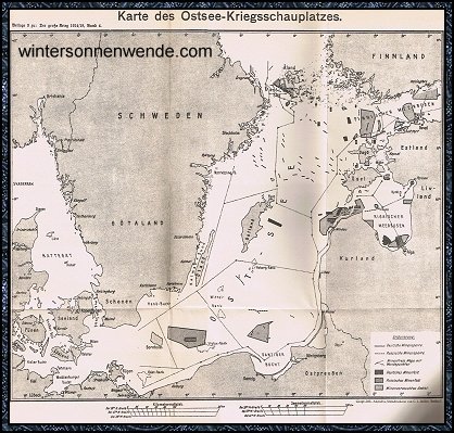 Karte des Ostsee-Kriegsschauplatzes.