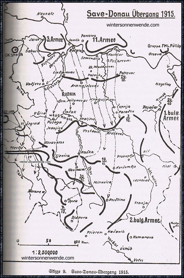 Save-Donau-Übergang 1915.