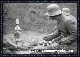 Granatenwerfer und kleine Minenwerfer an der Somme.