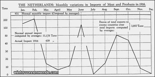 The Netherlands: Monthly variations in Imports of Meat and Products in
1916.