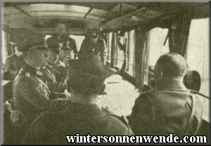 Negotiating the terms of surrender in the van of the Army Supreme Command.