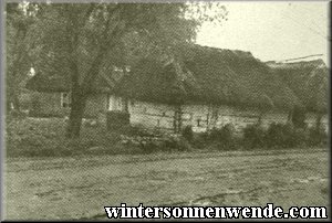 The primitive accommodations of the Polish rural populace.