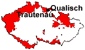 location of Qualisch and Trautenau
