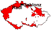 location of Radl and Gablonz