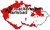 location of Schlackenwerth and Karlsbad