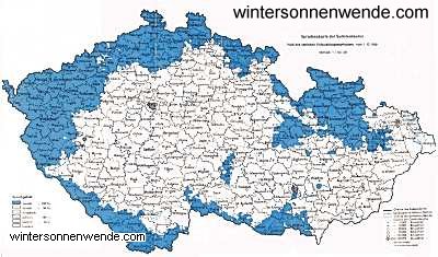 Linguistic map of the Sudeten Germans